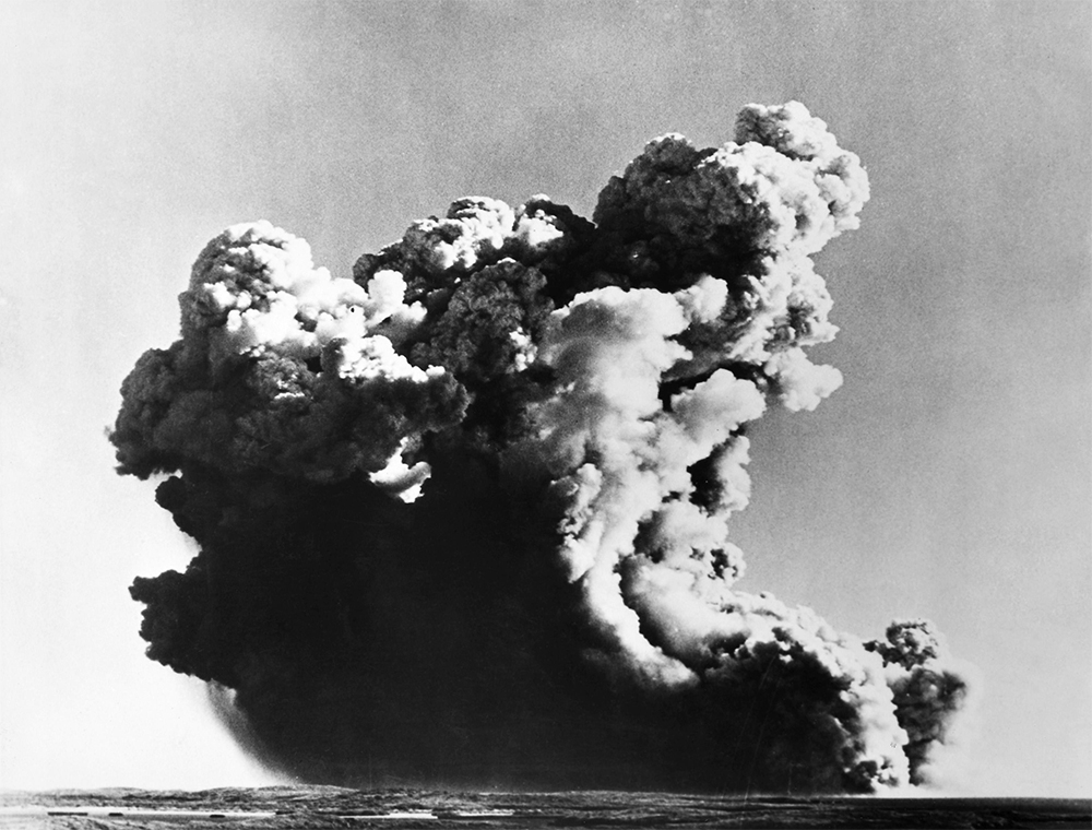 Great Britain tests its first atomic weapon at the Montebello Islands off the coast of north-western Australia, 1952 (photograph via Granger/Historical Picture Archive/Alamy)